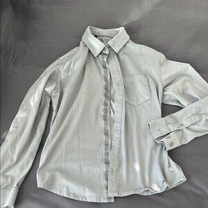 Men’s VRST Gray Button-Up Shirt
